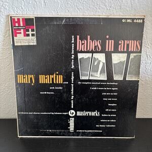 Mary Martin. Babes In Arms. Columbia Records. Vinyl. ML4488